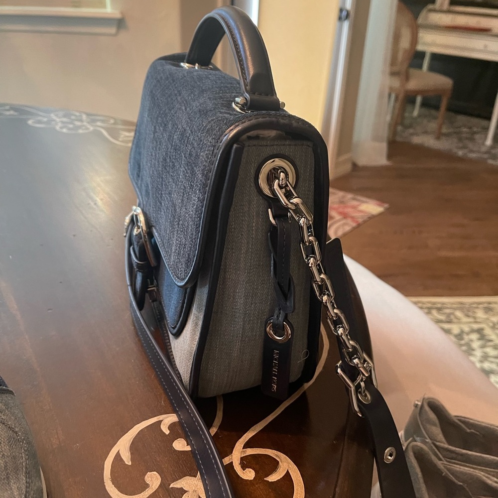 michael kors denim cooper school bag large nwt - Picture 4 of 5